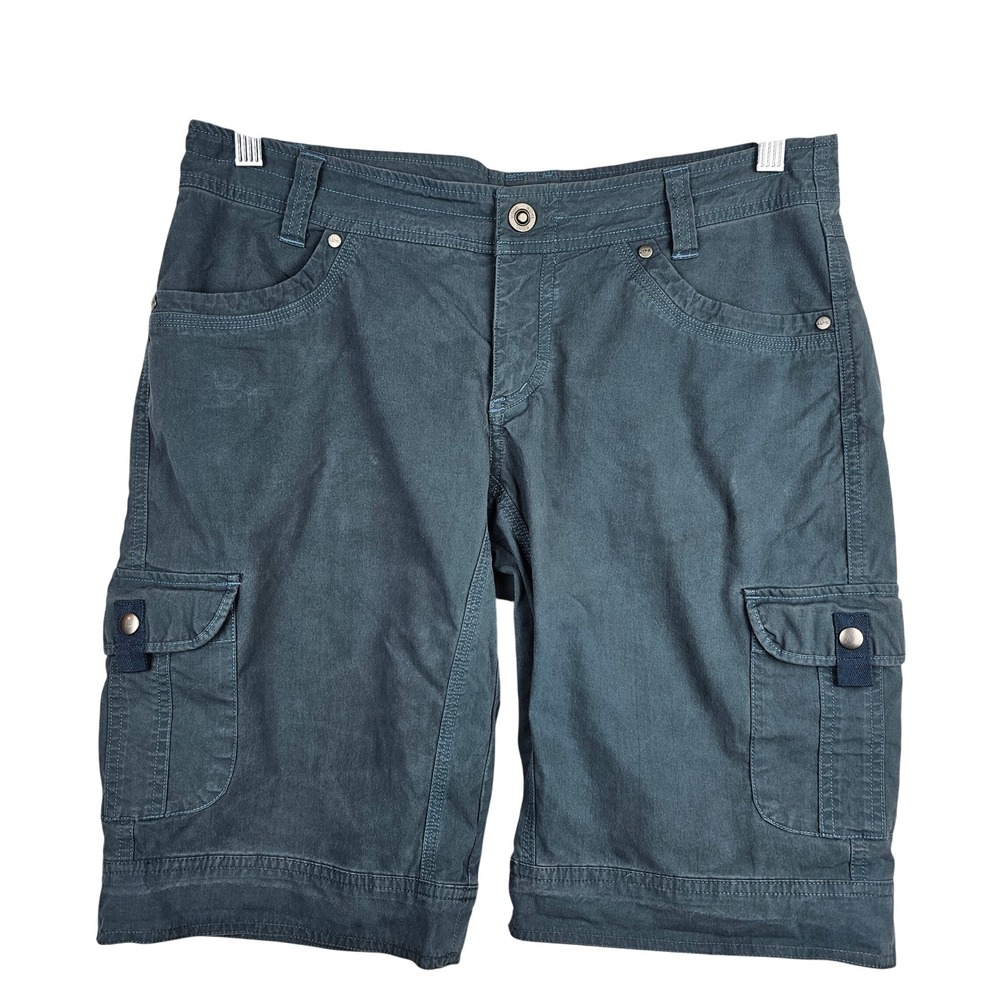 Kuhl Women's Cargo Shorts Dark Slate Blueโ Hiking Outdoor Utility Size 10